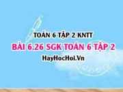 Bài 6.26 SGK Toán 6 tập 2 Kết nối tri thức